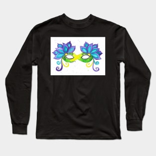 Mardi Gras Mask Long Sleeve T-Shirt